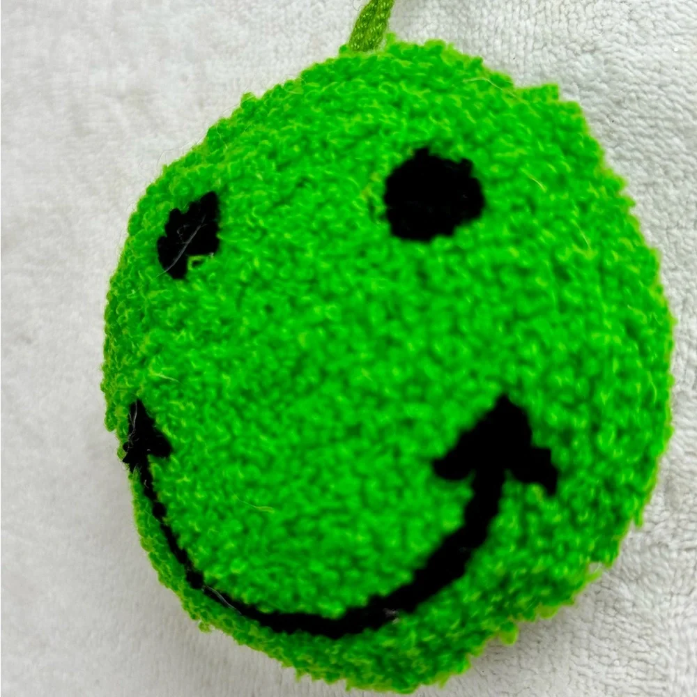 Christmas World Market Ornament Smiley Face Cheers New